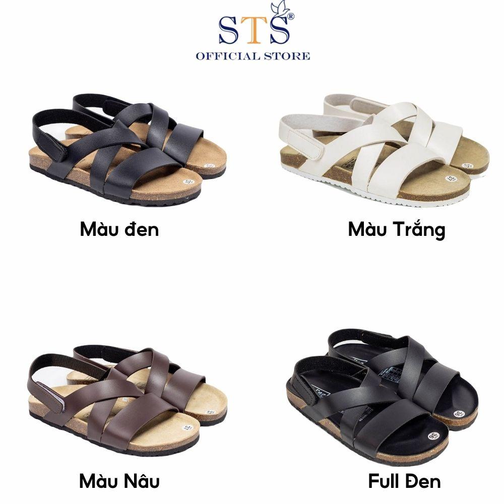 Dép Birken sandal quai hậu DA BÒ THẬT NGUYÊN TẤM cao cấp hàng xuất khẩu siêu bền massage chân ST21