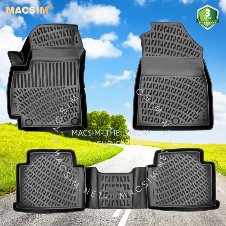 Thảm lót sàn ô tô nhựa TPU Silicon Kia Seltos 2019+ Nhãn hiệu Macsim