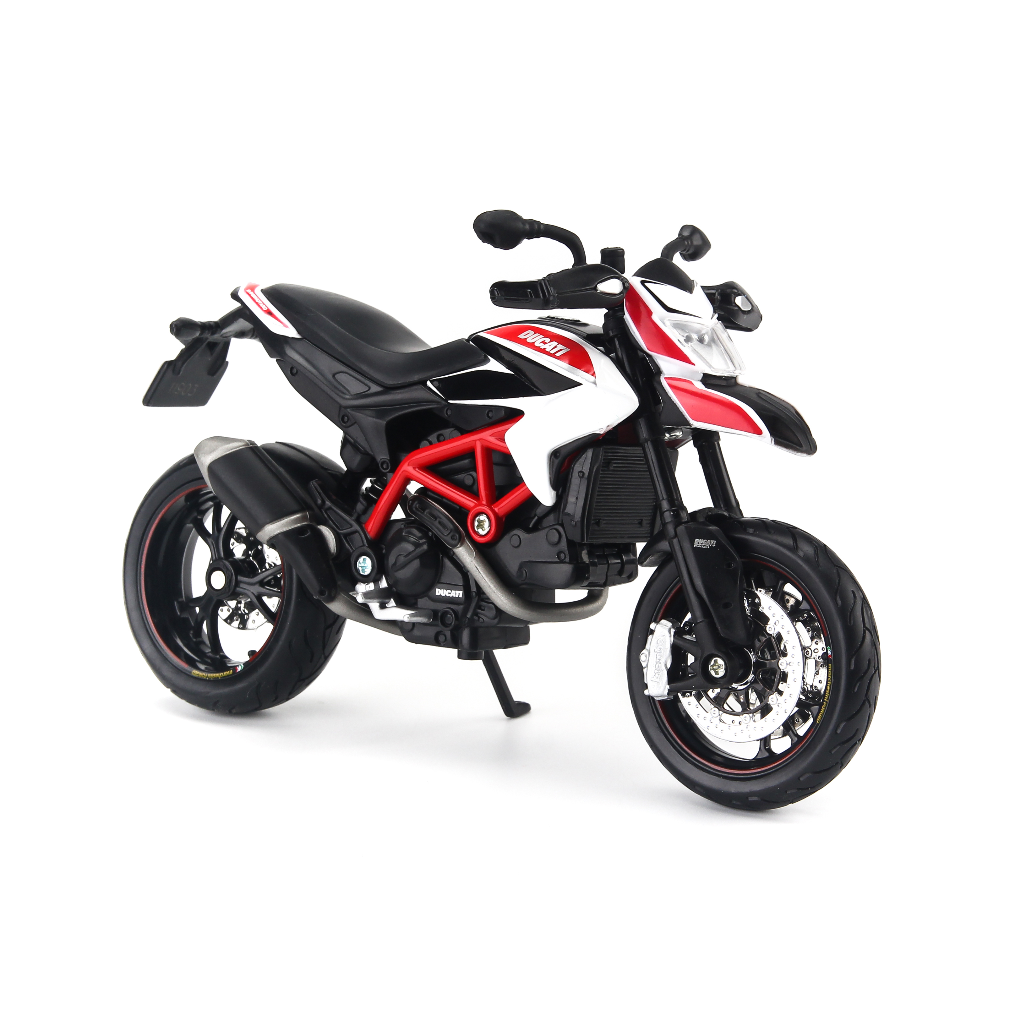 Mô Hình Xe Ducati Hypermotard SP 2013 White 1:12 Maisto MH-31101
