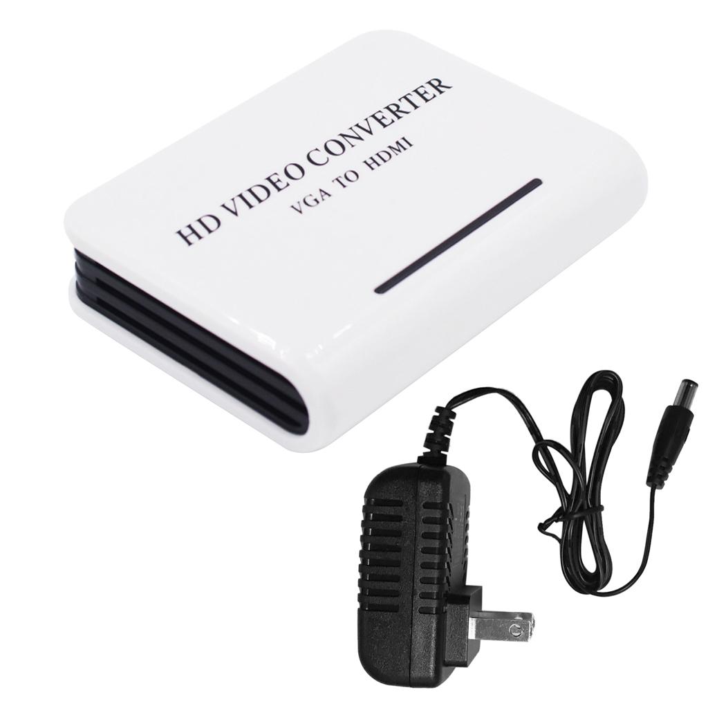 VGA to   1080P Full  HDTV Video Converter Adapter Box for PC HDTV US