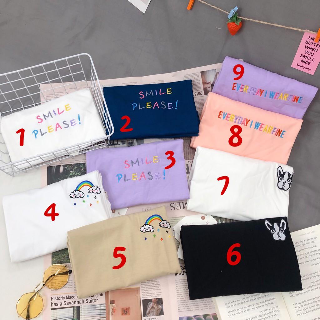 Áo thun unisex in hình ulzzang - ẢNH THẬT