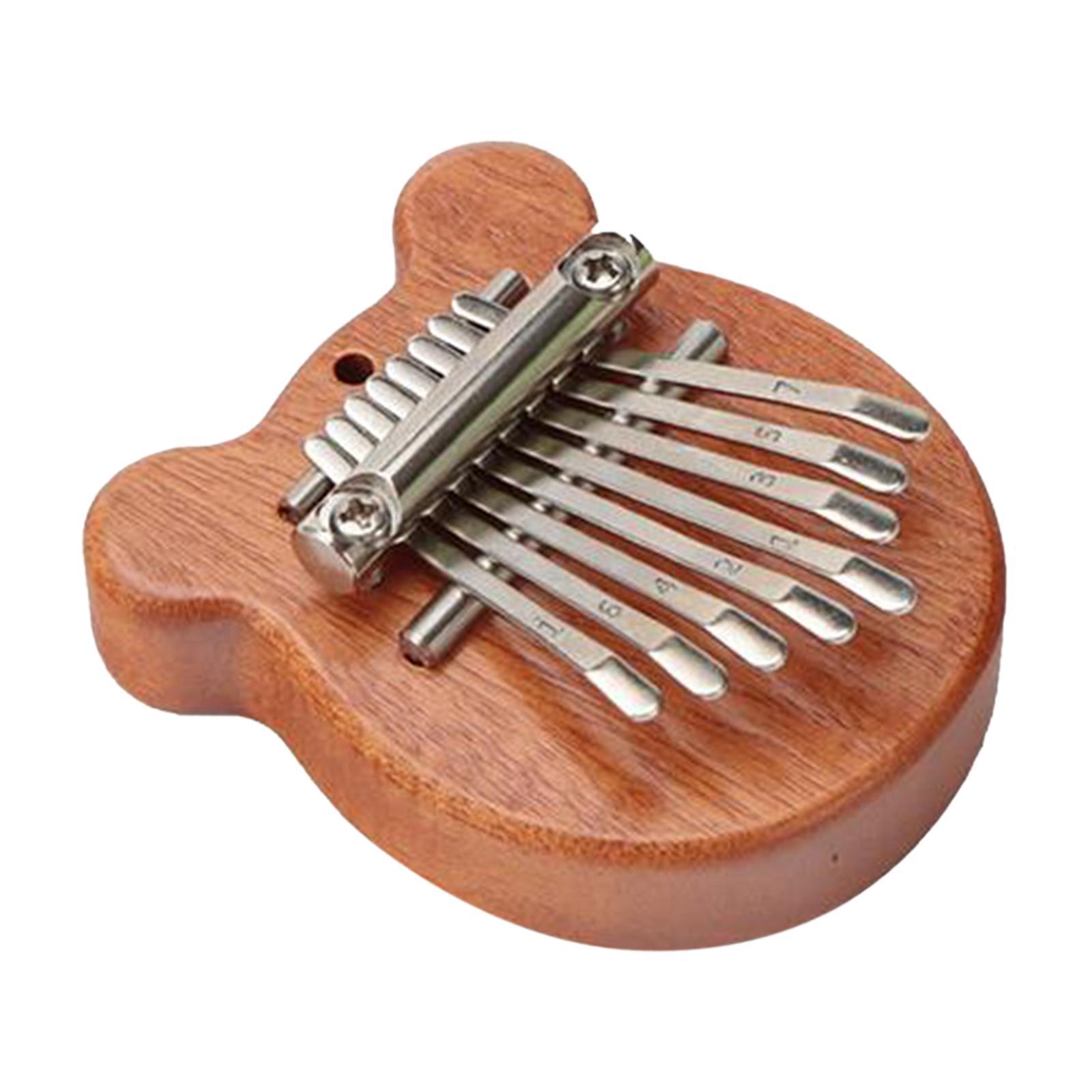 Wooden Montessori Busy Board Thumb Piano Souvenir Practical Skill DIY Material Development Toys for Kindergarten Preschool Home Boys Girls