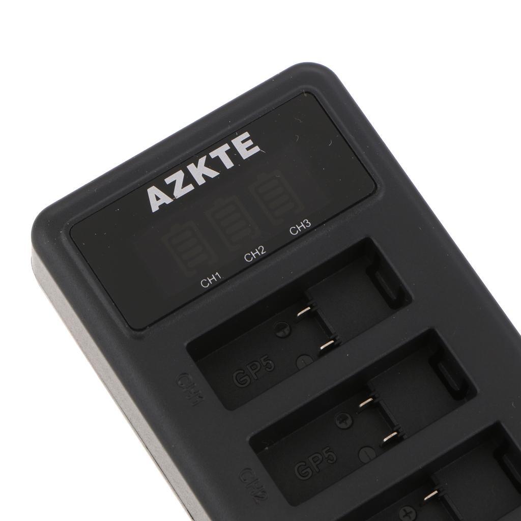 Triple USB Battery Charger Cradle for Hero5 Hero6 Black Cameras