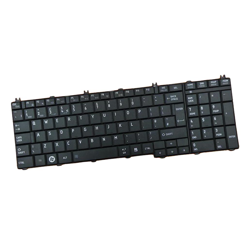 Laptop English Keyboard Assembly for Toshiba Satellite C650 C655 UK