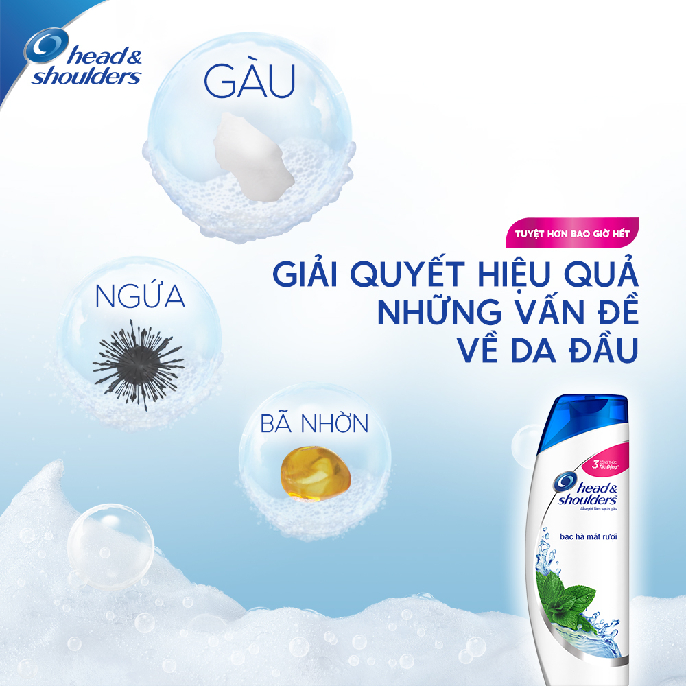 Combo 2 Dầu Gội HEAD &amp; SHOULDERS Bạc Hà Mát Rượi 625ml