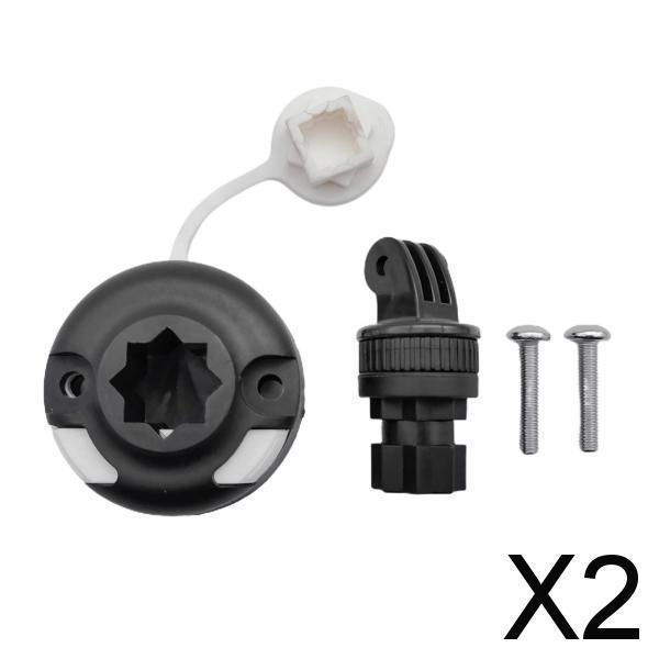 2xABS Kayak Sports Camera Mount Base Marine Boat Canoe Holder Mounting Kit L