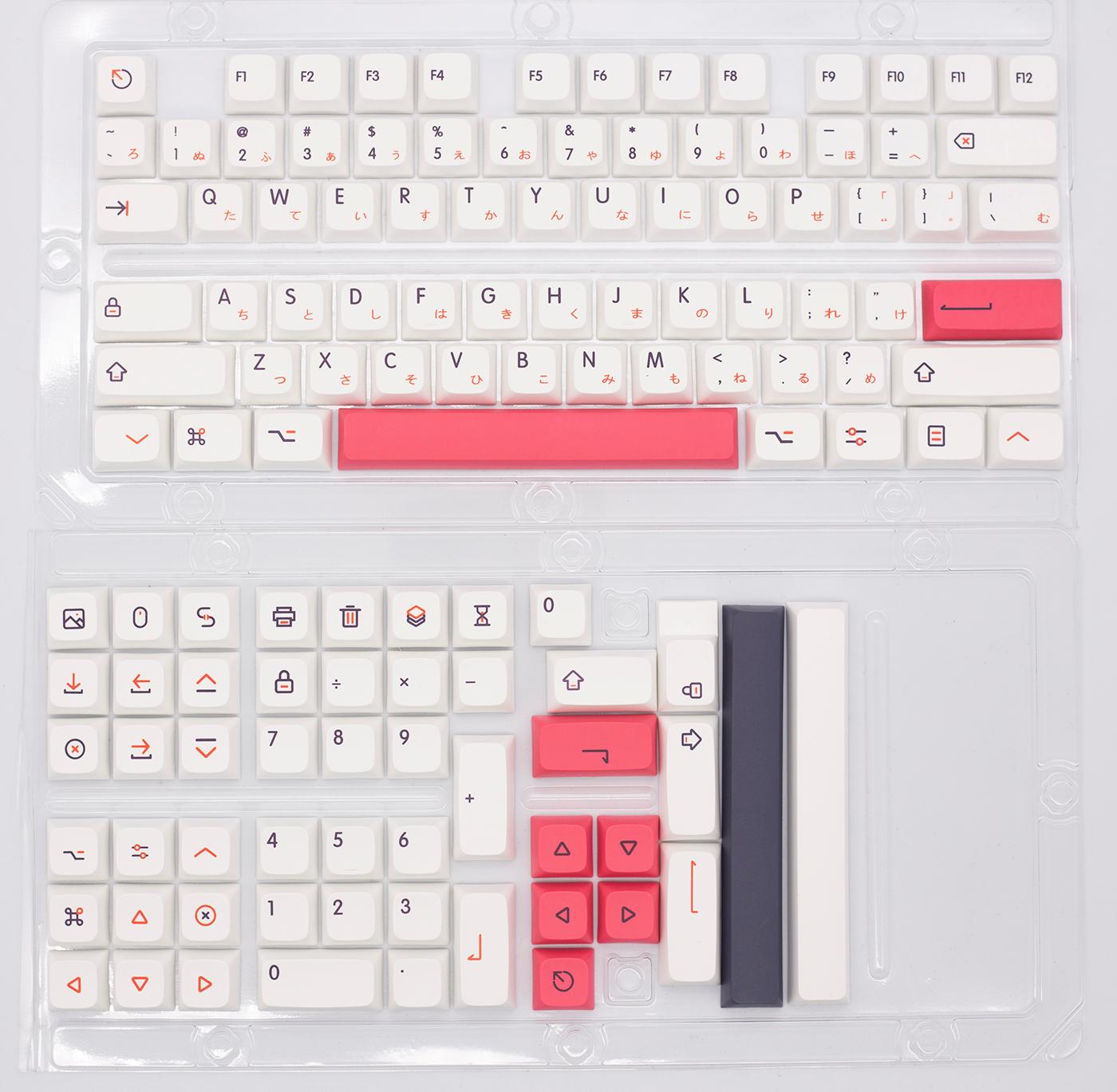Fendai 118 Phím XDA Hồ Sơ Keycaps PBT Cá Tính Nhật Bản Dễ Thương Bàn Phím Keycaps Cho Bàn Phím Cơ Tùy Chỉnh Chìa Khóa Mũ Lưỡi Trai