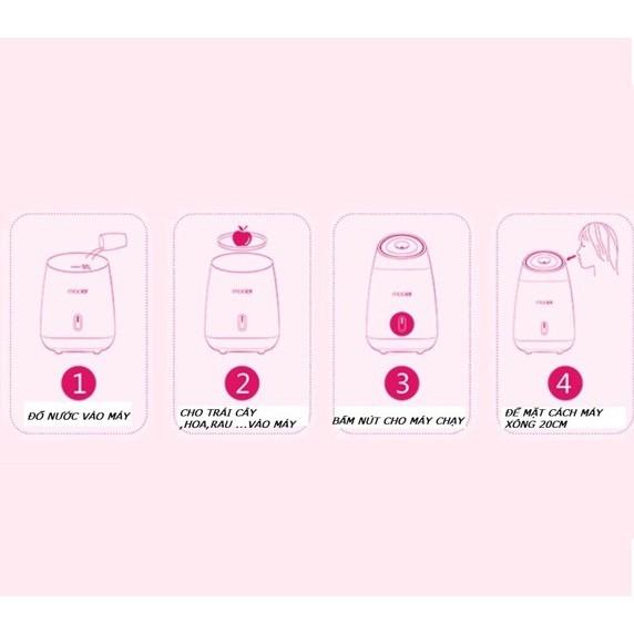 MÁY XÔNG DA MẶT HOA QUẢ TƯƠI, THẢO DƯỢC TỰ ĐỘNG 2 IN 1 - MÁY XÔNG HƠI ĐIỀU HOÀ KHÍ THỞ, SẢN PHẨM THIẾT YẾU CHO MÙA DỊCH - HÀNG CHẤT LƯỢNG KST