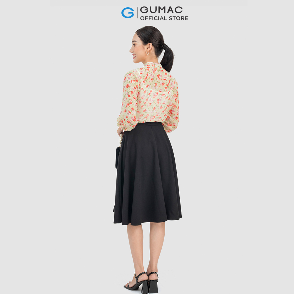 Áo sơ mi nữ GUMAC LA0701 kiểu thắt nơ sang trọng