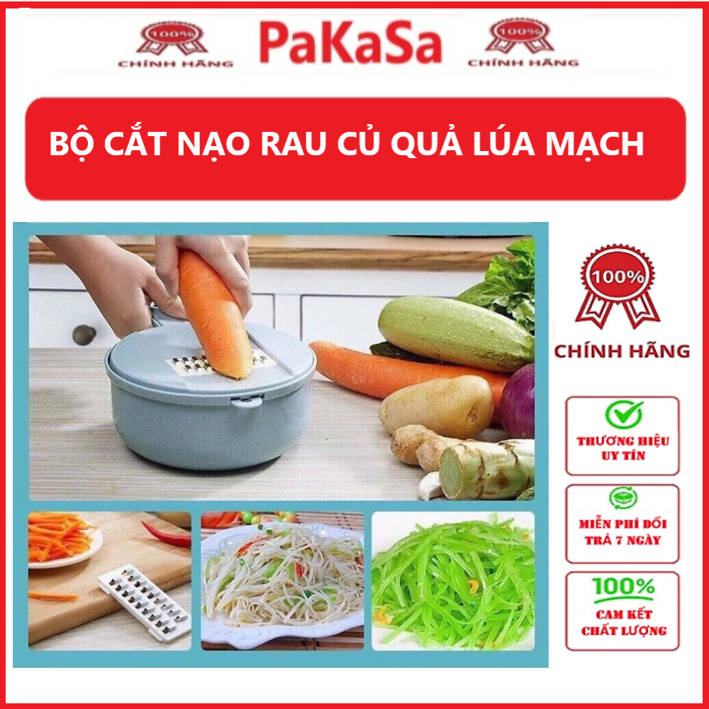 Bộ Cắt Nạo Rau Củ Quả Lúa Mạch Dùng Gọt Bào Tất Cả Các Loại Rau Củ Quả Rất Tiện Lợi Và Đa Năng- Hàng Chính Hãng