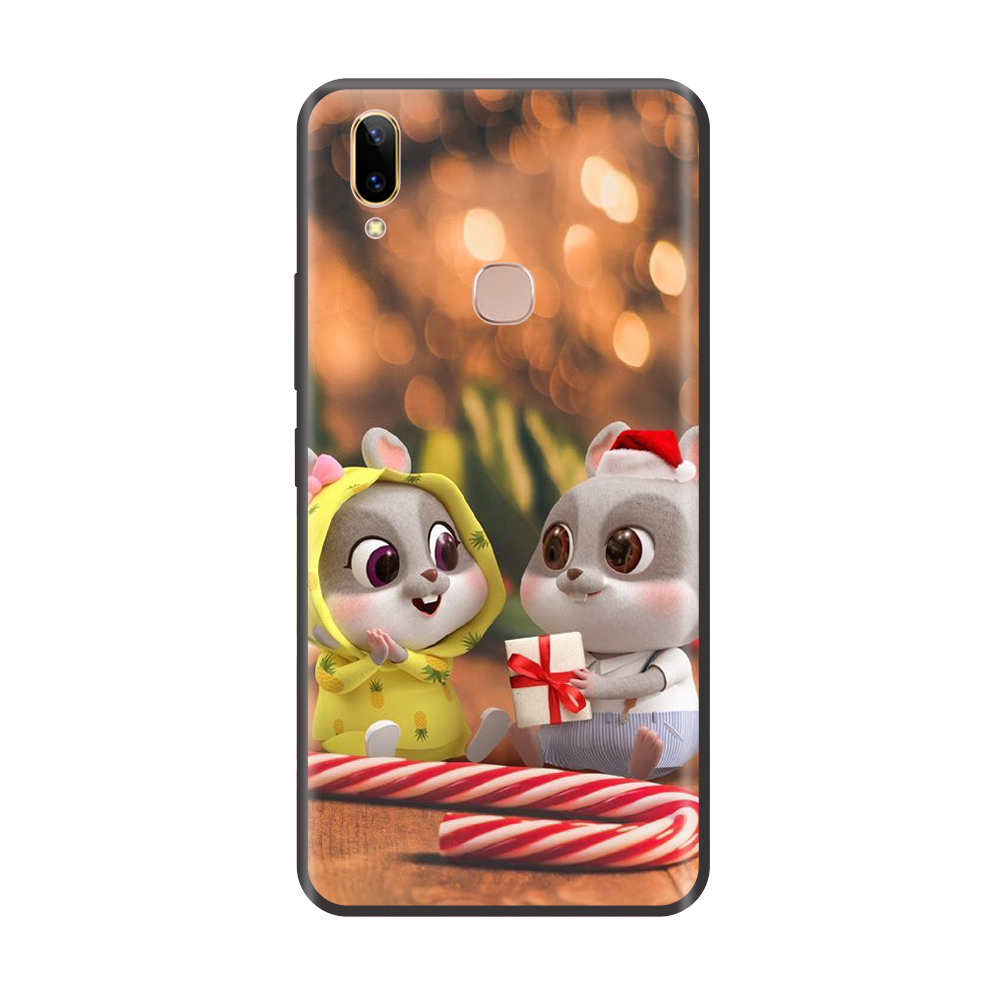 Ốp lưng cao cấp cho điện thoại VIVO V9 in hình Chuột Uyên Ương - Hàng chính hãng