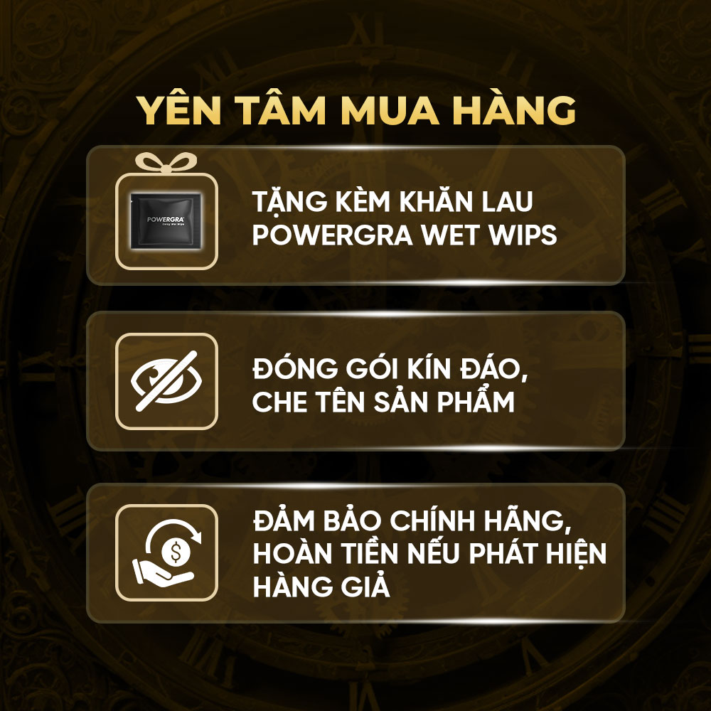 Viên uống hỗ trợ nam giới Powergra (Super Gold Magic) - Hộp 10 viên