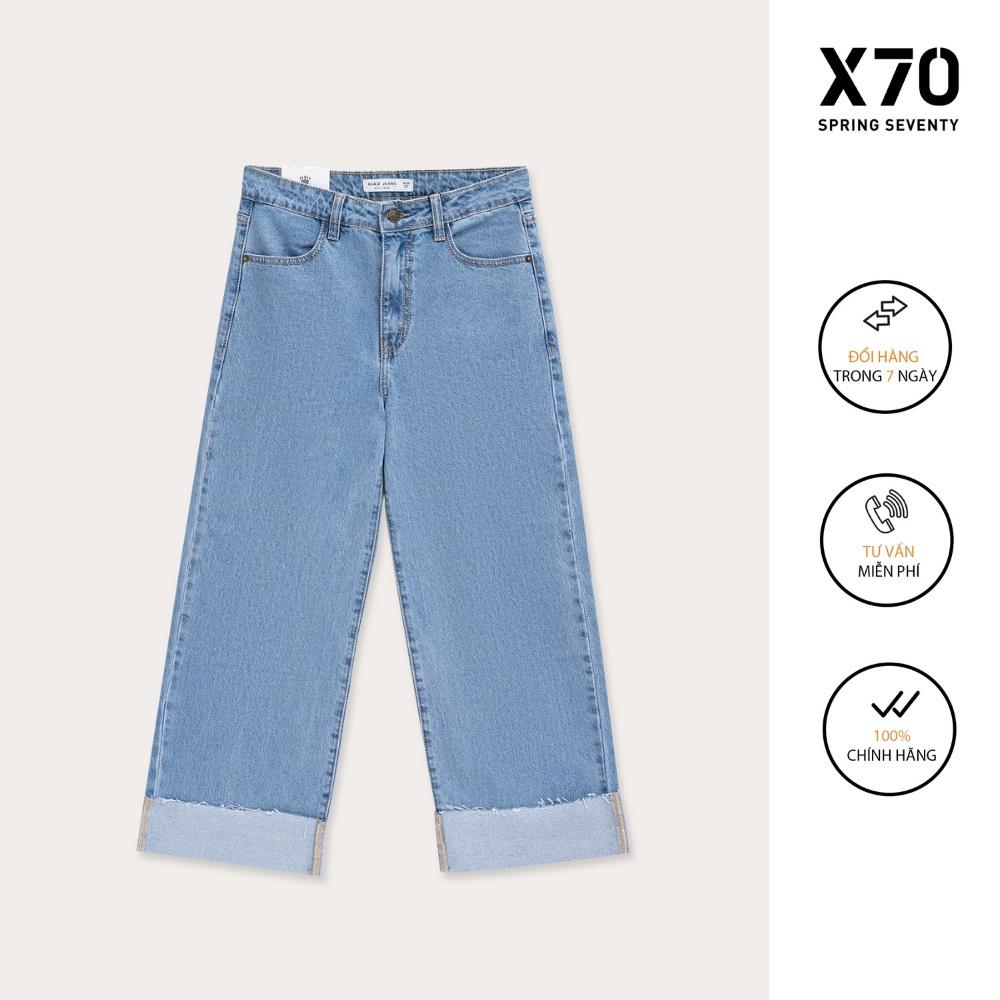Quần Jean Nữ Trơn Kiểu Dáng Ổng RộngThiết Kế Thời Trang X70 - 05650009