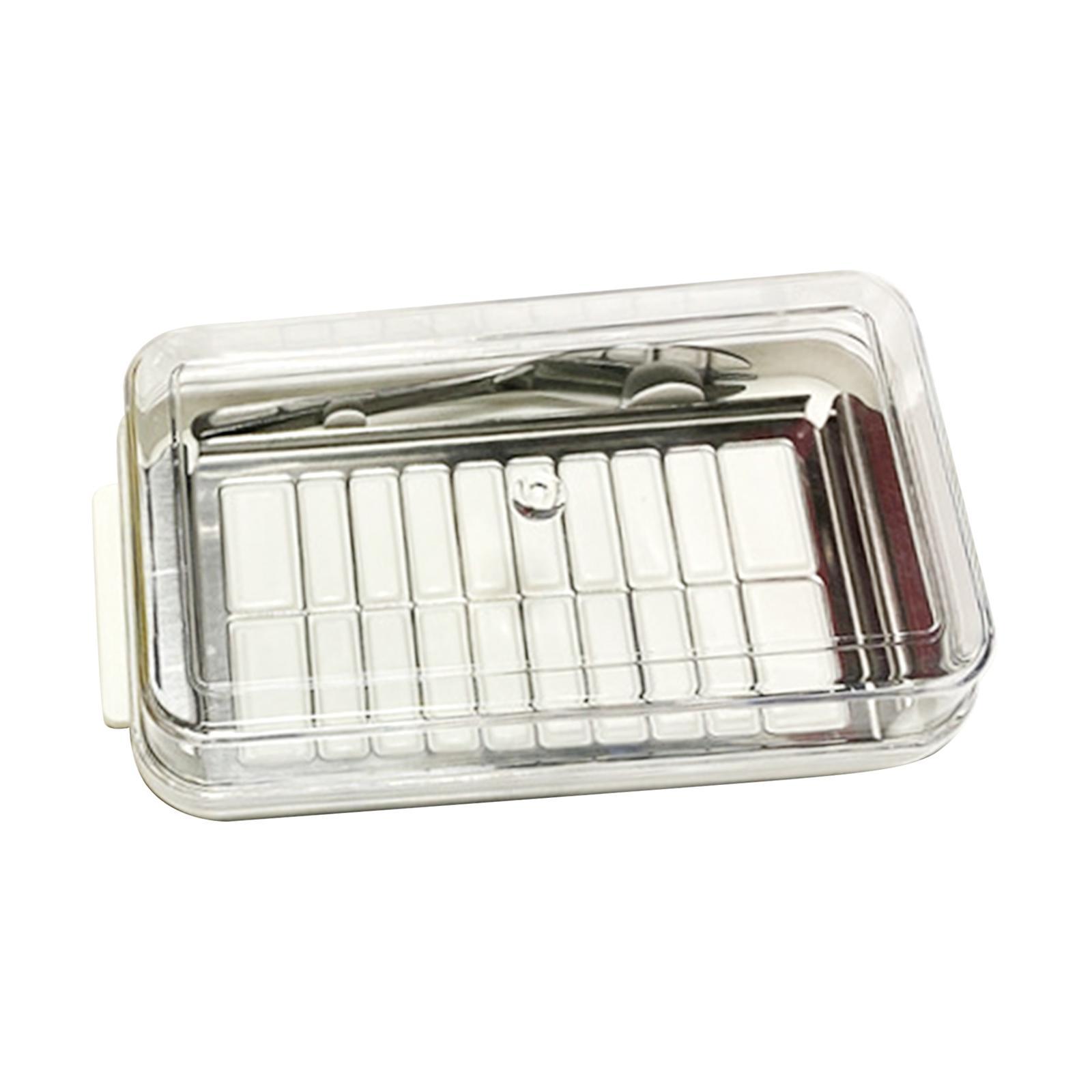 Butter  with Lid Butter Dish Container for Camping Home Countertop
