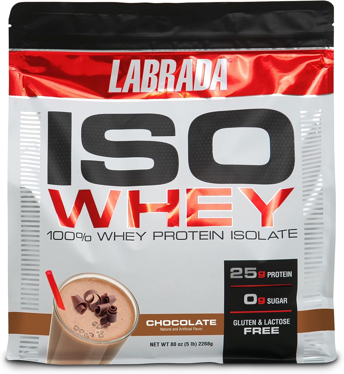 (BBT) Iso Whey Labrada (5Lbs - 2.3Kg) Whey Protein Isolate Hỗ Trợ Tăng Cơ Giảm Mỡ Bổ Sung Bcaa, Glutamine Không Lactose