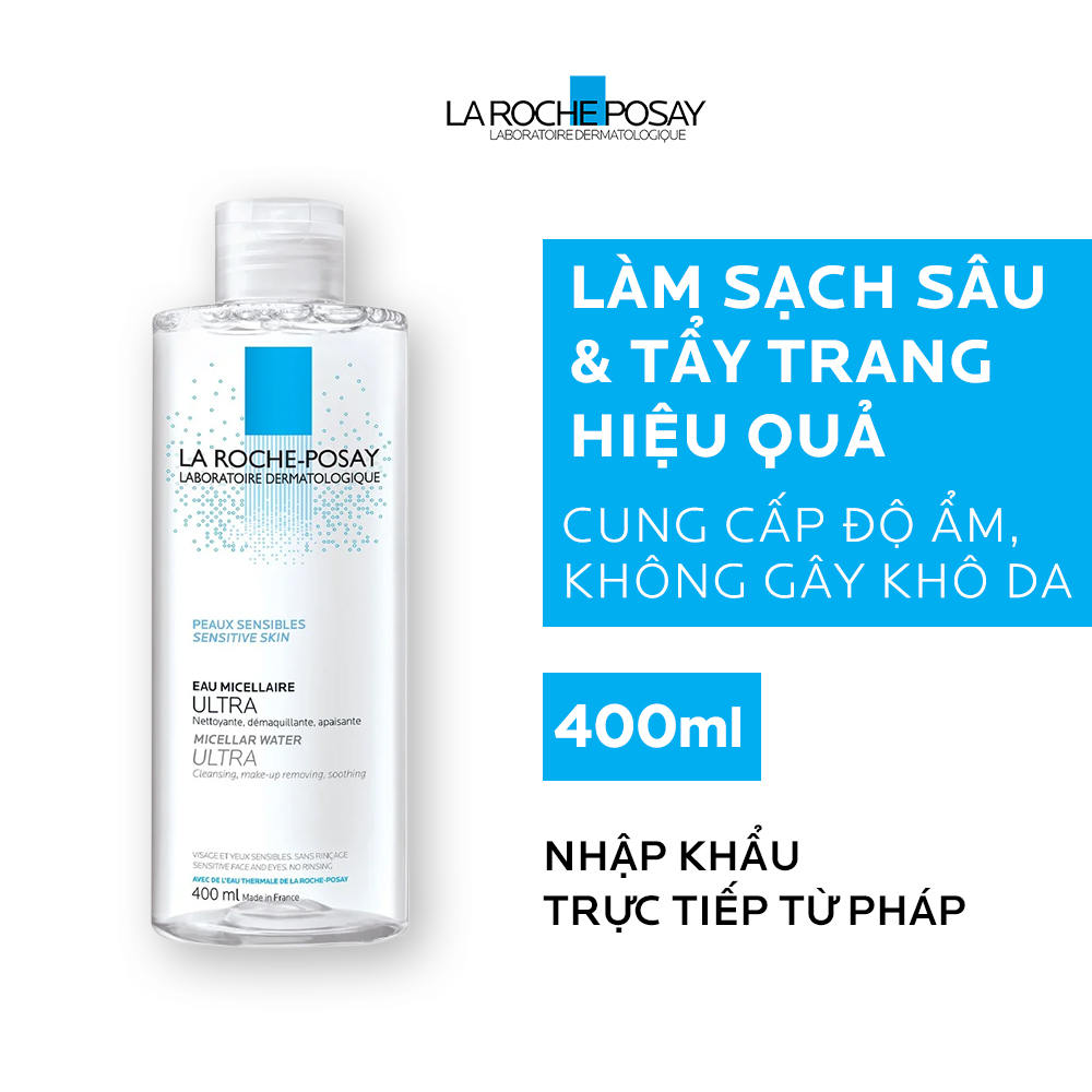 Nước làm sạch sâu và tẩy trang cho da nhạy cảm Micellar Water Ultra Sensitive Skin 400ml