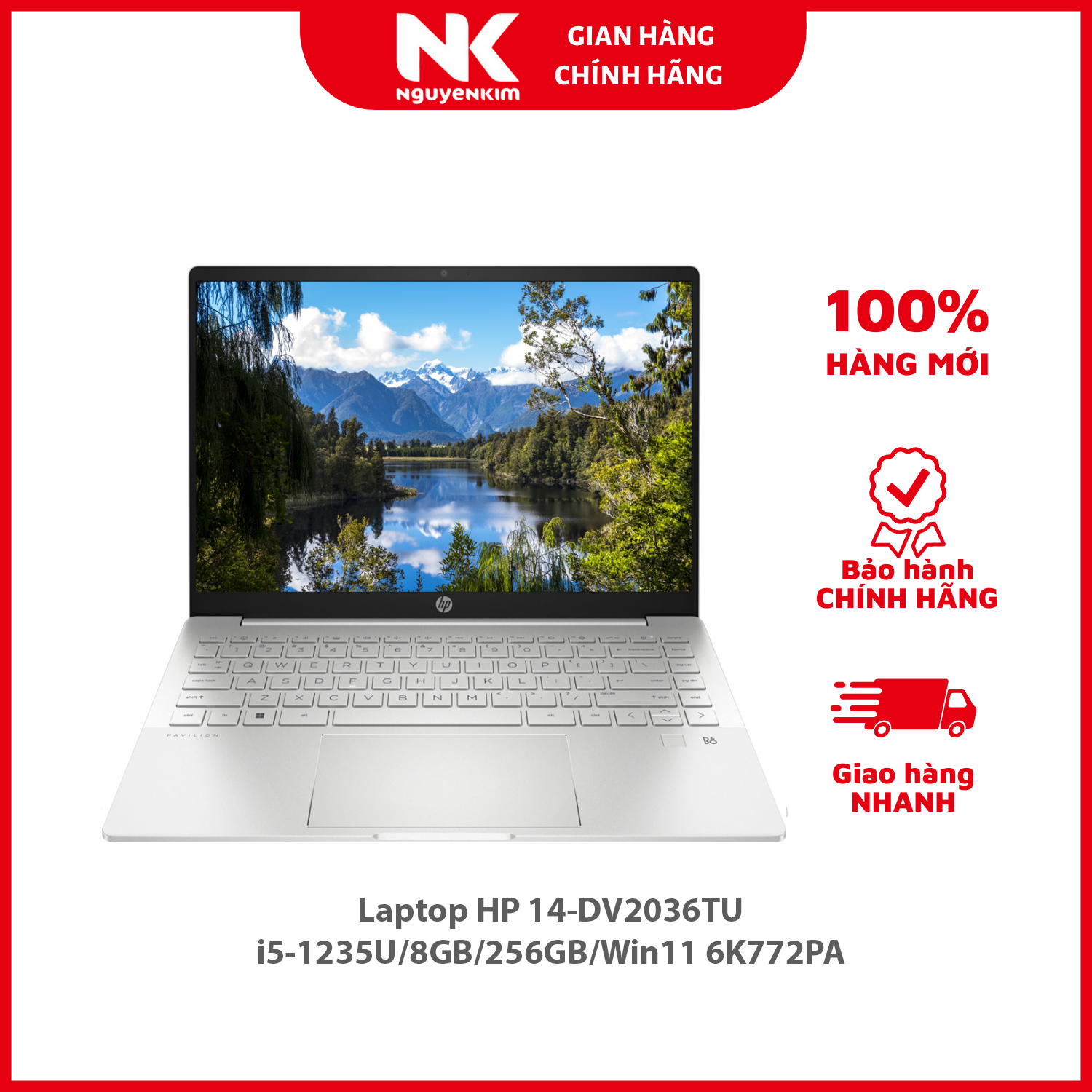 Laptop HP 14-DV2036TU i5-1235U/8GB/256GB/Win11 6K772PA - Hàng chính hãng