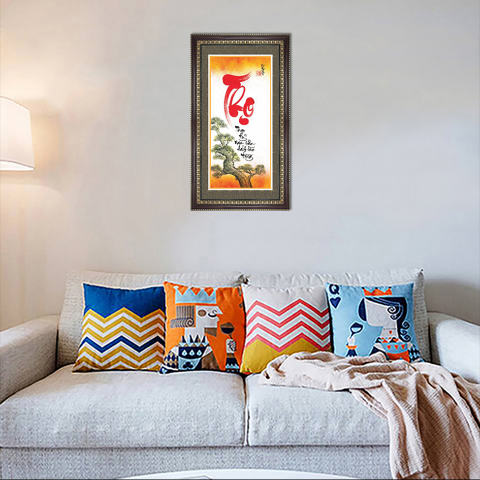 Tranh Khung Thư Pháp THỌ TỶ NAM SƠN TPT_40-12 Thế Giới Tranh Đẹp