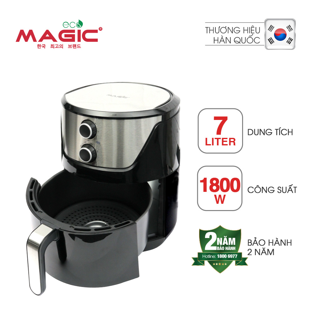 Nồi chiên nướng không dầu Magic Eco AC120 7L - Hàng chính hãng