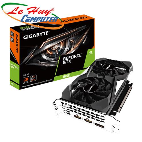 Card màn hình GIGABYTE GeForce GTX 1650 4GB GDDR5 OC (GV-N1650OC-4GD) - Hàng Chính Hãng