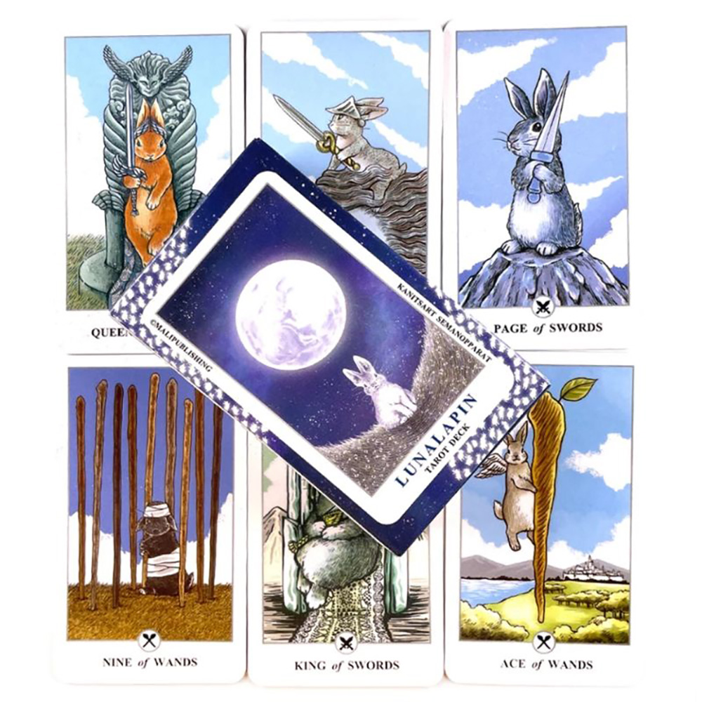 Bộ Bài Lunalapin Tarot 78 Lá Bài Tặng Đá Thanh Tẩy