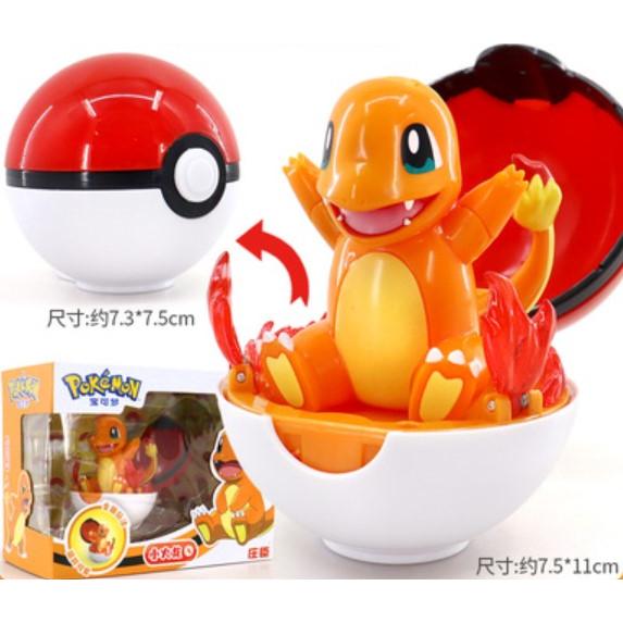 Mô Hình Quả Cầu Pokemon Lắp Ghép Biến Hình, Đồ Chơi Sáng Tạo Cho Bé, Full Box Hộp Lẻ + Tặng kèm thẻ bài