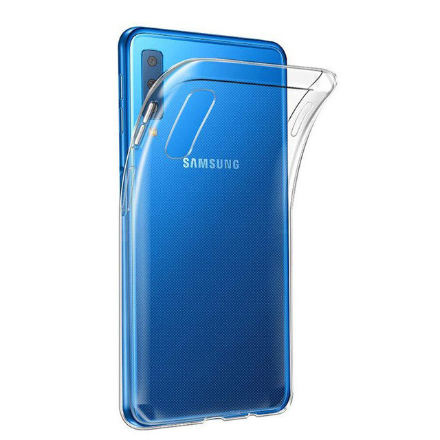 Ốp lưng dẻo cho Samsung Galaxy A7 2018 Ultra Thin (Mỏng 0.6mm, trong suốt) - Hàng chính hãng