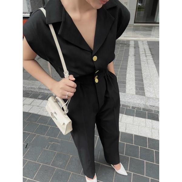 JUMPSUIT VEST QUẦN ỐNG RỘNG