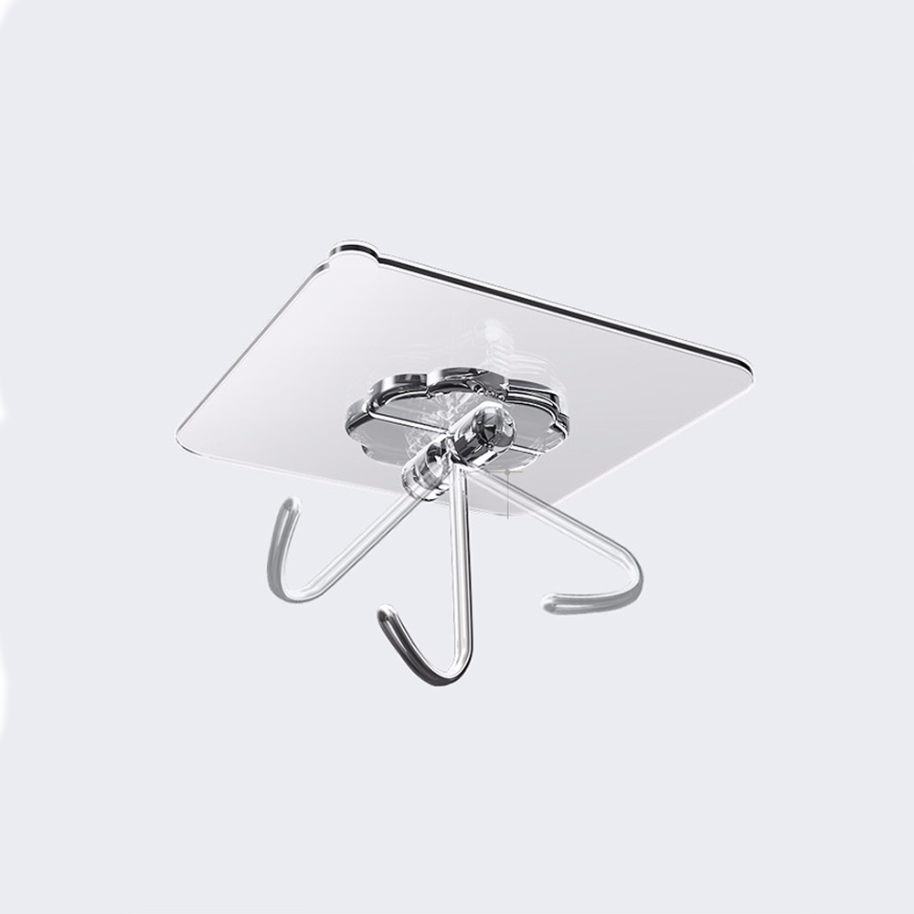10 Móc Dính Tường Trong Suốt, Dán Tường Siêu Chắc, Giá Rẻ, Treo Đồ Trong Gia Đình Tiện Dụng. TakyHome 2213Set10