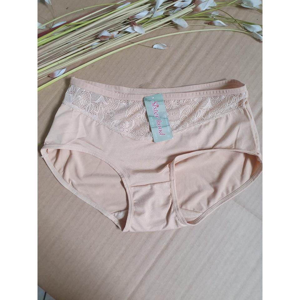 Quần Lót Thái Phối Ren Siêu Bền Free Size từ: 50-60kg, Nhập Khẩu, lưng cao, ôm trọn body, hông đầy đặn, chất