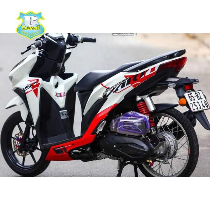 Tem rời vario 150 trắng đỏ