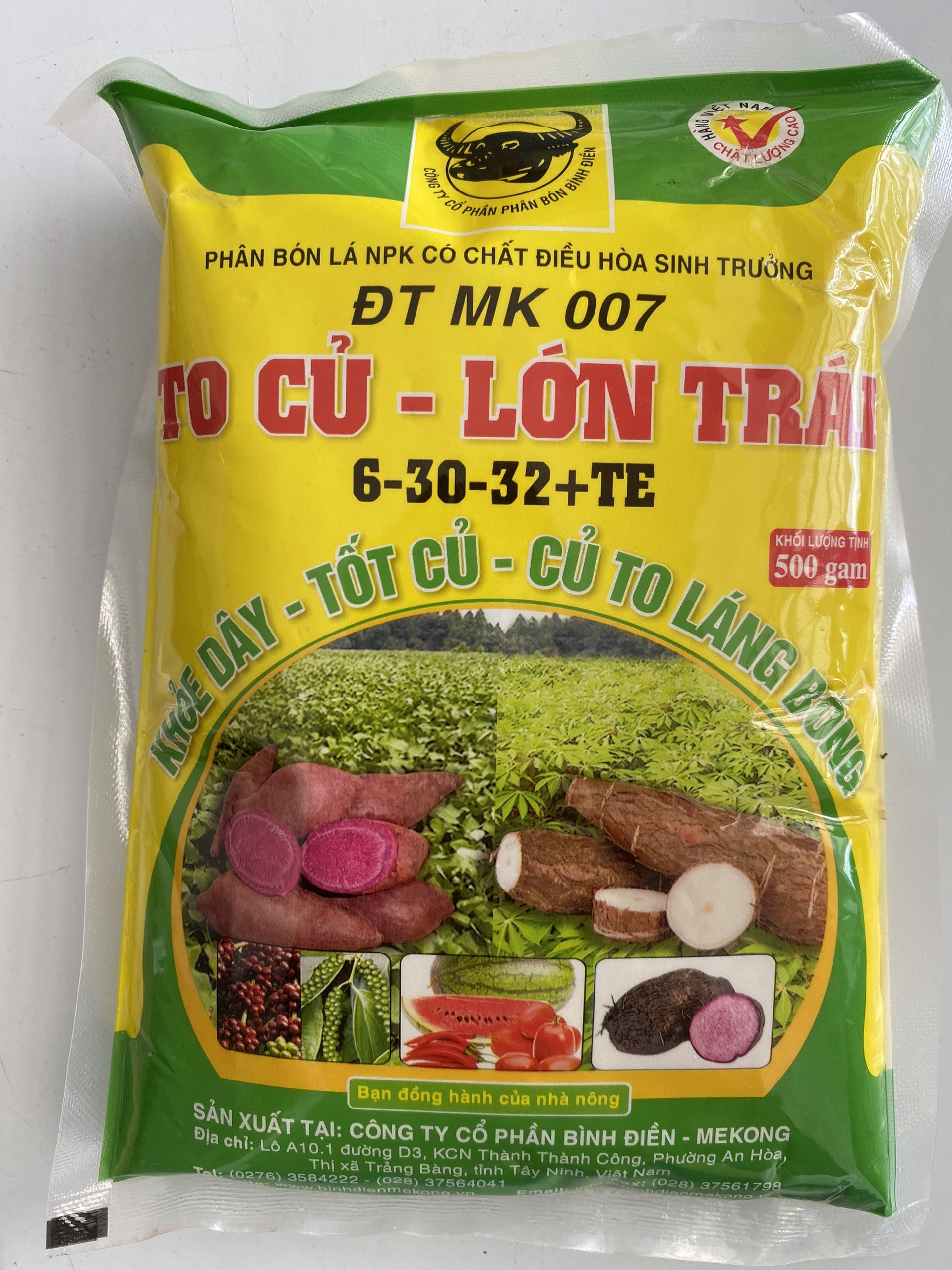 Phân Bón Lá To Củ Lớn Trái 6-30-32 +TE | PHÂN BÓN ĐẦU TRÂU MK 007 | PHÂN BÓN | GÓI 100G, 500G