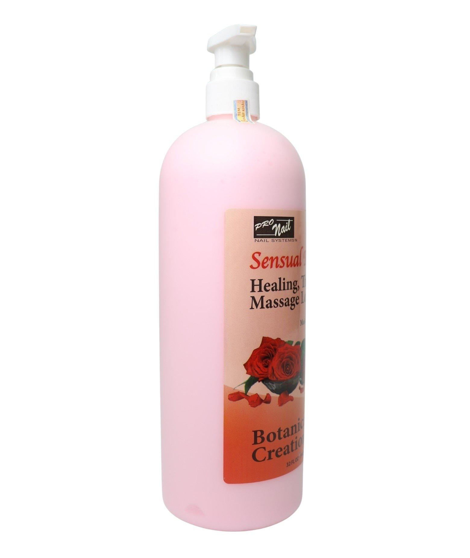 Dưỡng thể Pronail Botanical Creations Healing Therapy Massage Lotion mùi Hoa Hồng 946ml