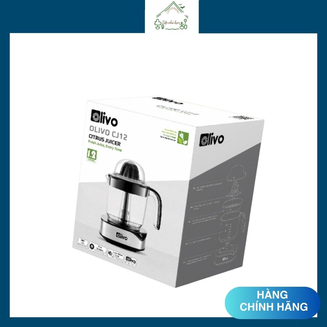 Máy Vắt Ép Cam Olivo CJ12 - 1.2 Lít - 40W- Hàng Chính Hãng
