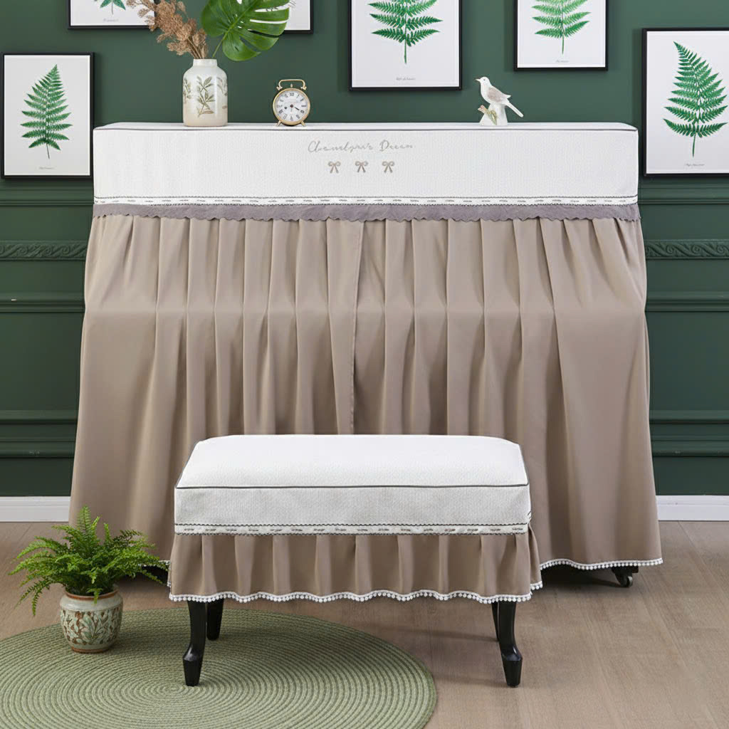 Khăn phủ đàn piano phong cách Hàn quốc hiện đại sang trọng phủ kín toàn bộ đàn chống bụi chống xước - Hàng chính hãng