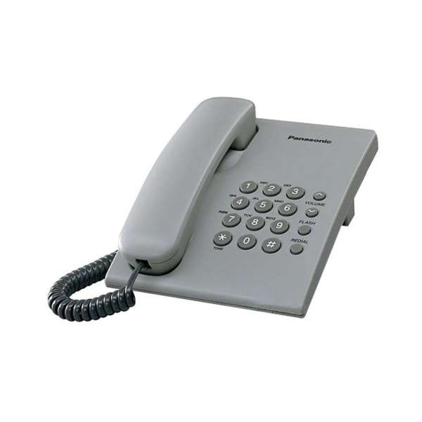 Điện thoại cố định Panasonic KX-TS 500 (Đen, trắng, xanh, đỏ, xám) -Hàng Chính Hãng
