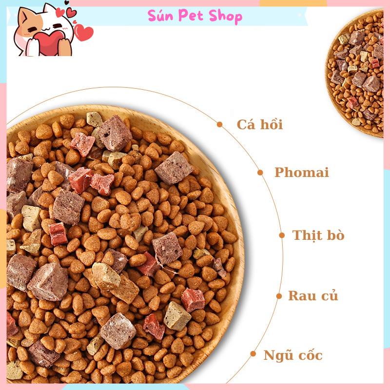 Hạt Captain cho chó - Hạt thức ăn cho cún cưng mix thịt bò, cá hồi và phomai