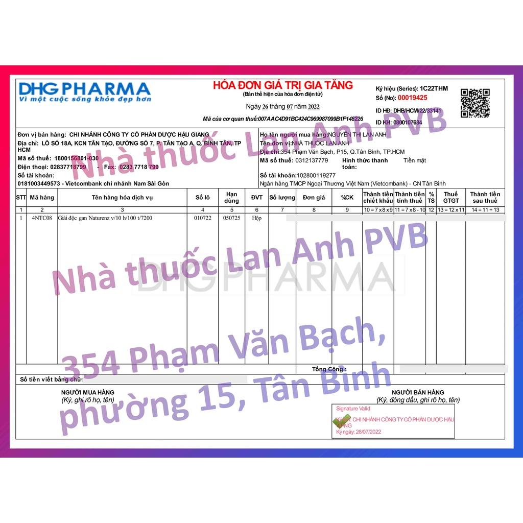 FREESHIPNATURENZ DHG - Giải độc gan, tăng cường chức năng gan.