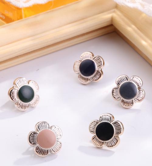 Sét 5 cúc ghim cài áo thời trang hoa 5 cánh (GC111)