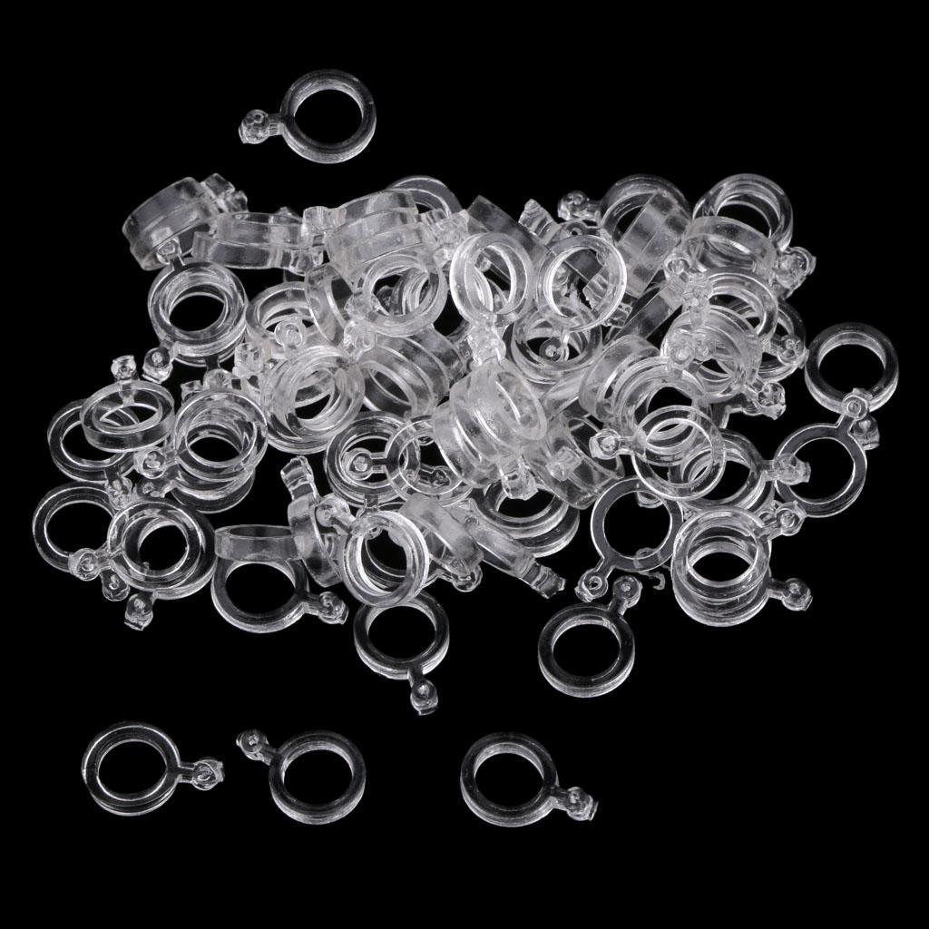 200 Pcs Elastic Baitbands for Carp fishing Pellets Bait Bands Transparent Rubber Rings Baits Bander Holder Boilie Stops