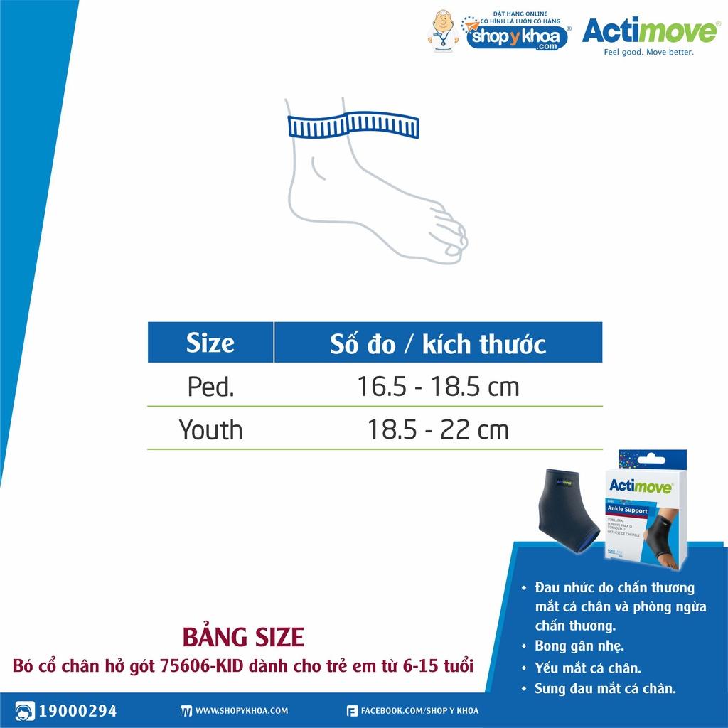 Bó cổ chân hở gót 75606-KID dành cho trẻ em từ 6-15 tuổi Actimove Ankle Support