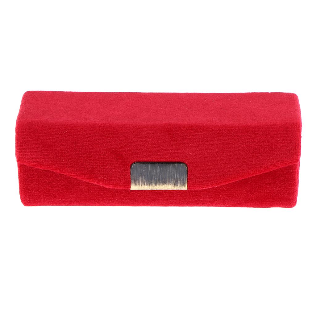 Makeup Holder Lipstick Case Velveteen Lip Balm Perfume Storage Box with Mirror for Purse Handbag Travel