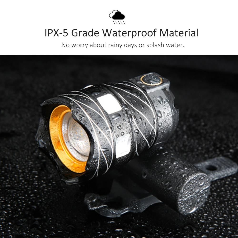 Đèn chiếu sáng đèn cảnh báo phía trước cho xe đạp sạc USB chống nước