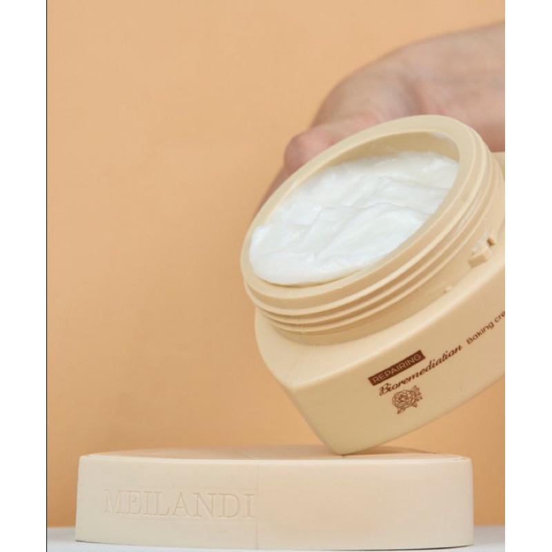 Kem hấp ủ tóc sinh học Meilandi Bioremediation Repairing hair mask siêu mềm mượt, giảm xơ rối 350ml