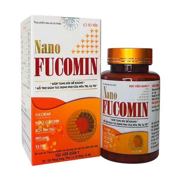 4 HỘP Nano Fucomin - Dành những người bị u bướu đang và sau quá trình hóa trị, xạ trị.