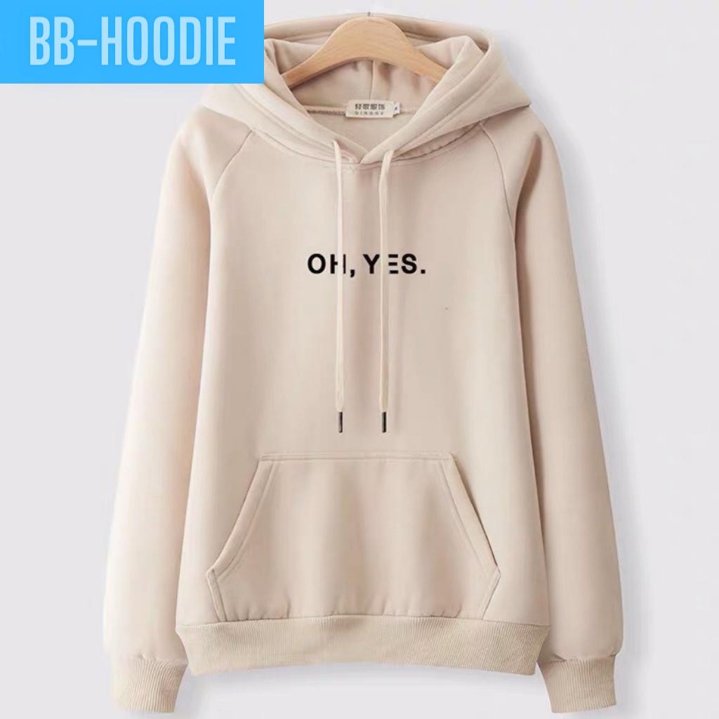 ÁO HOODIE NỈ UNISEX PHOM NAM NỮ MÀU KEM IN KÝ TỰ NHIỀU MẪU