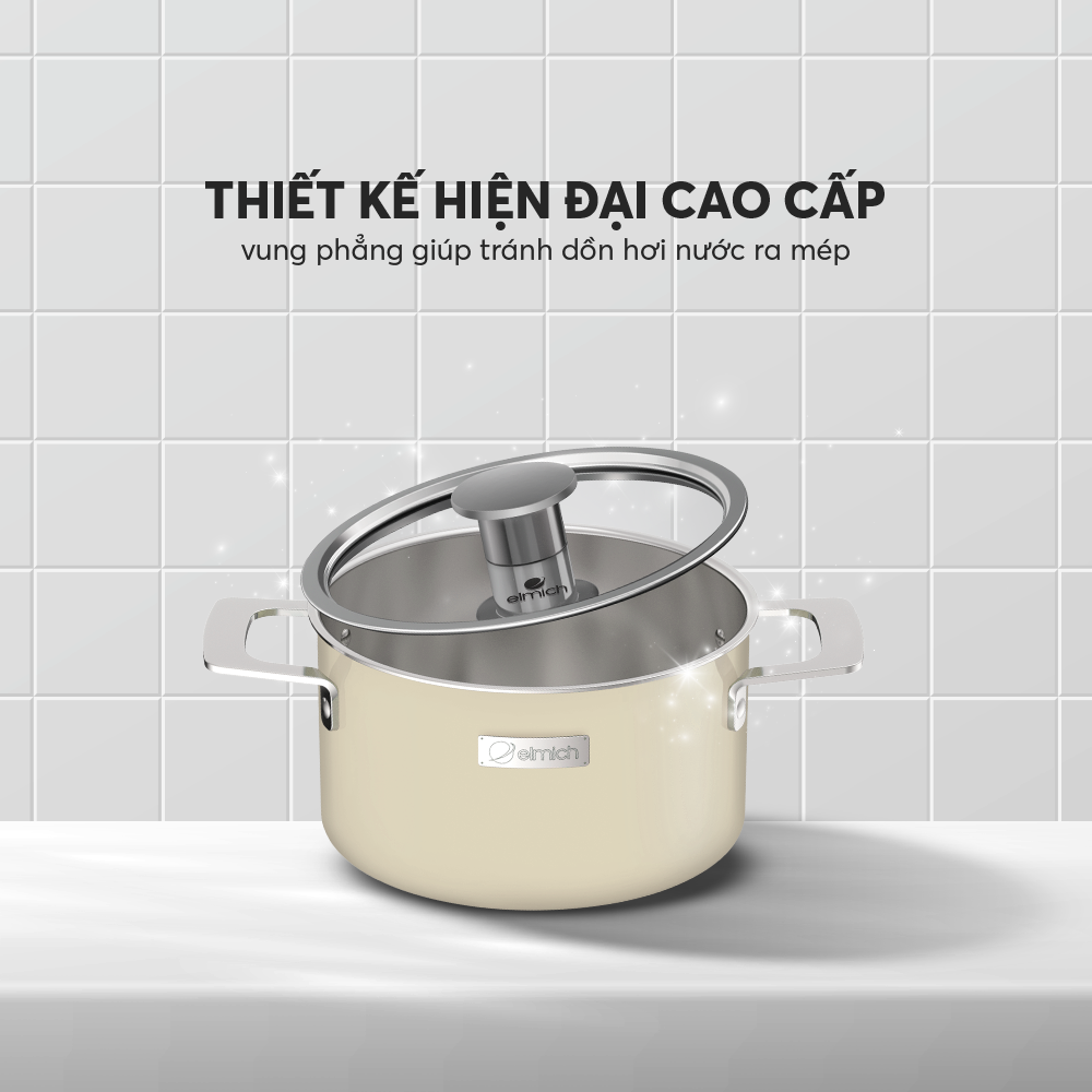 Nồi inox liền khối Elmich Hera