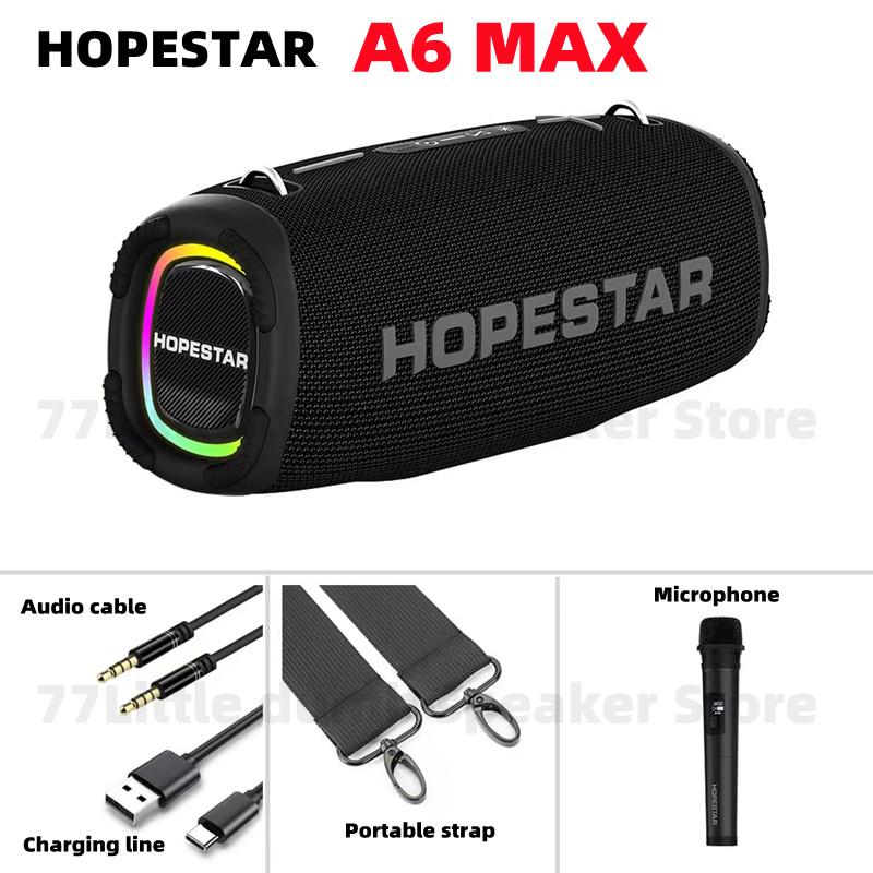 Hopestar 120W loa Bluetooth không thấm nước ngoài trời RGB Hiệu ứng Home Party Karaoke Subwofer Caixa de Som A6 Max Max Color: grey