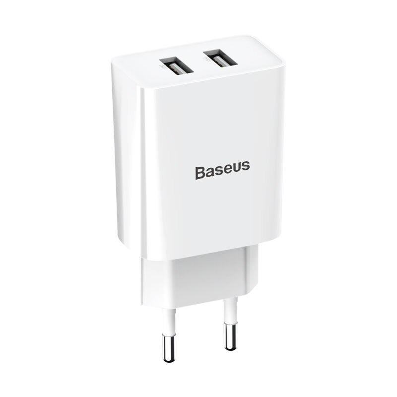 Bộ sạc 2 cổng USB Baseus Speed mini Dual U Travel Charger 10.5W - Hàng chính hãng