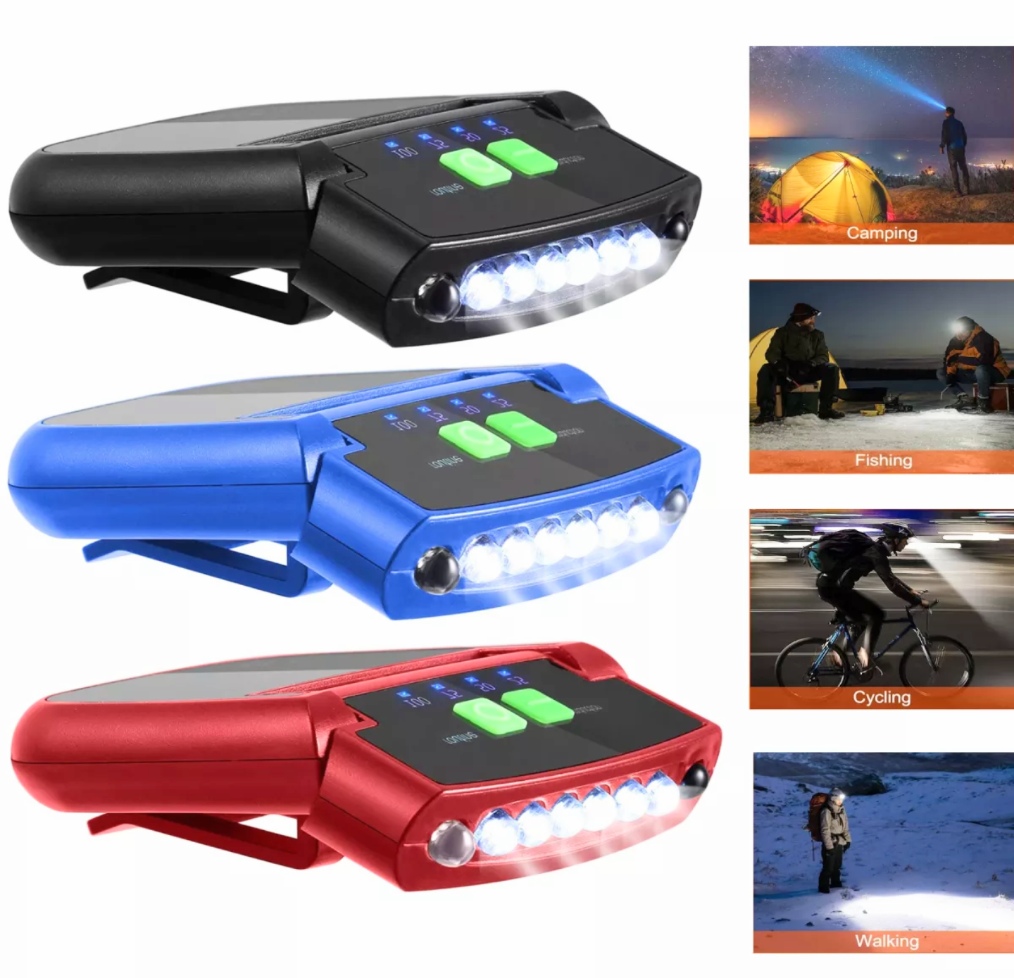 1 ĐÈN LED KẸP MŨ ĐỘI ĐẦU DÃ NGOẠI CÂU CÁ LEO NÚI CỰC SÁNG VÀ ĐẸP SẠC USB THÔNG MINH MẪU MỚI HÀNG CHẤT LƯỢNG